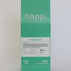 Front view of 12 oz bag of happi brazil medium roast coffee – available in whole bean or ground