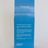 Back view of 12 oz bag of happi decaf medium roast coffee – available in whole bean or ground