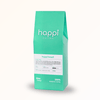 Side view of 12 oz bag of Happi Brazil. Best Medium Roast Coffee Beans with Chocolate, Almond & Toffee Notes, Available Ground or Whole Bean