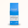 Front view of 12 oz bag of Happi Decaf. Best decaf coffee beans with nutty sweetness & balanced flavor. Available Ground or Whole Bean