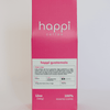 Front view of 12 oz bag of happi guatemala light roast coffee – available in whole bean or ground