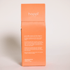 Back view of 12 oz bag of happi colombia light roast coffee – available in whole bean or ground