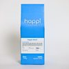 Front view of 12 oz bag of happi decaf medium roast coffee – available in whole bean or ground